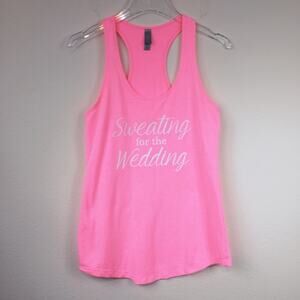 Sweating For The Wedding | Racerback Tank Top